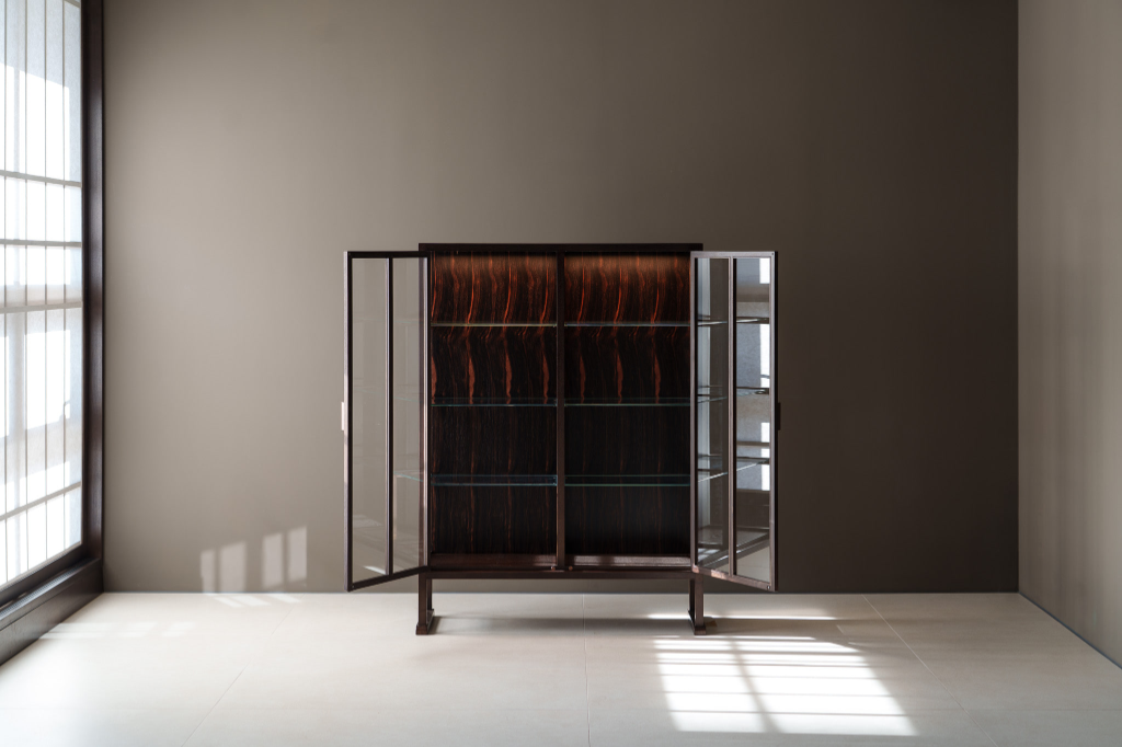 Glass Display Cabinet back